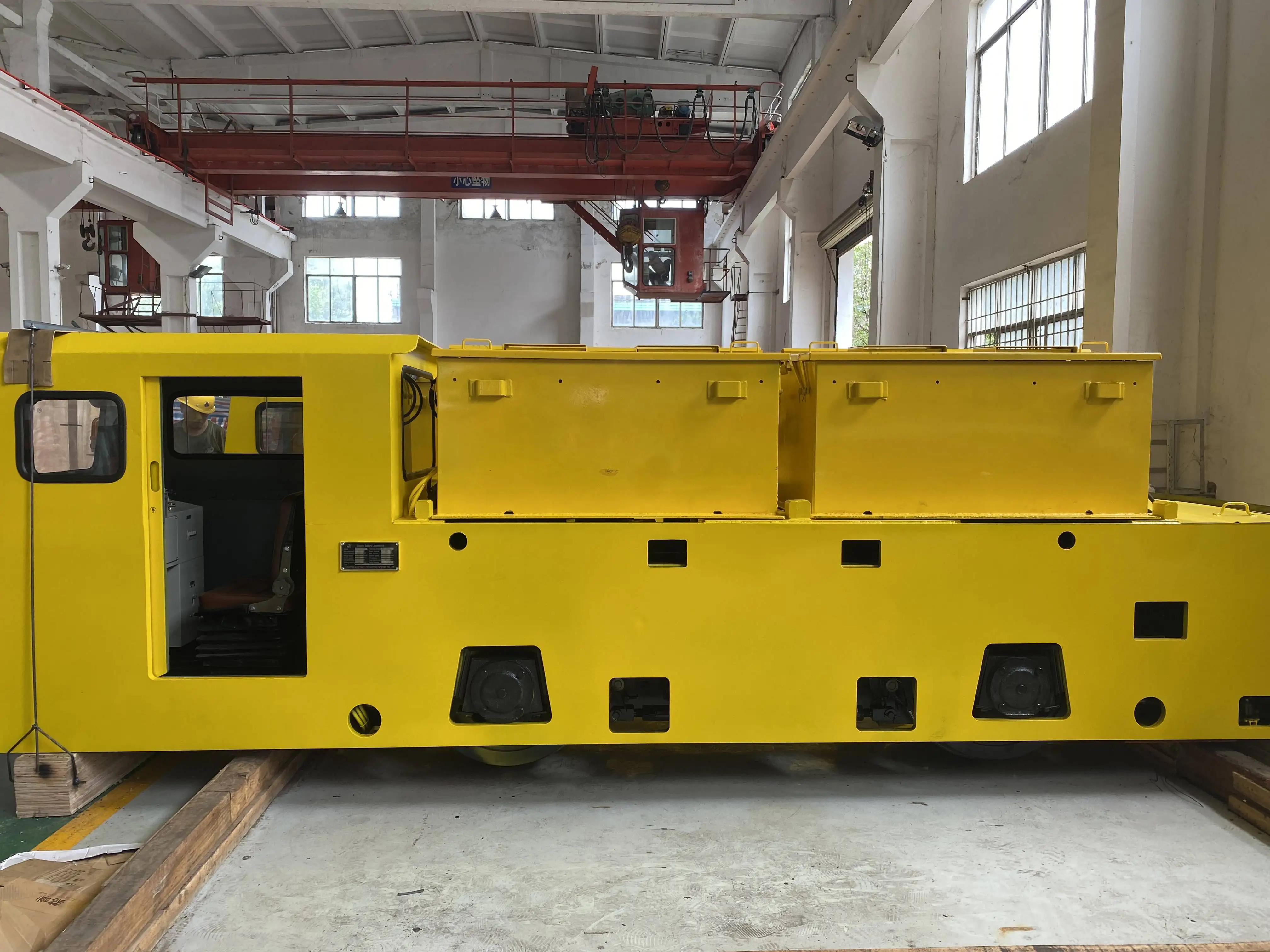 12 Tonne Underground Explosion-proof Tracting Mining Battery Electric Pulling Locomotive  Electric Train  Mining Machine