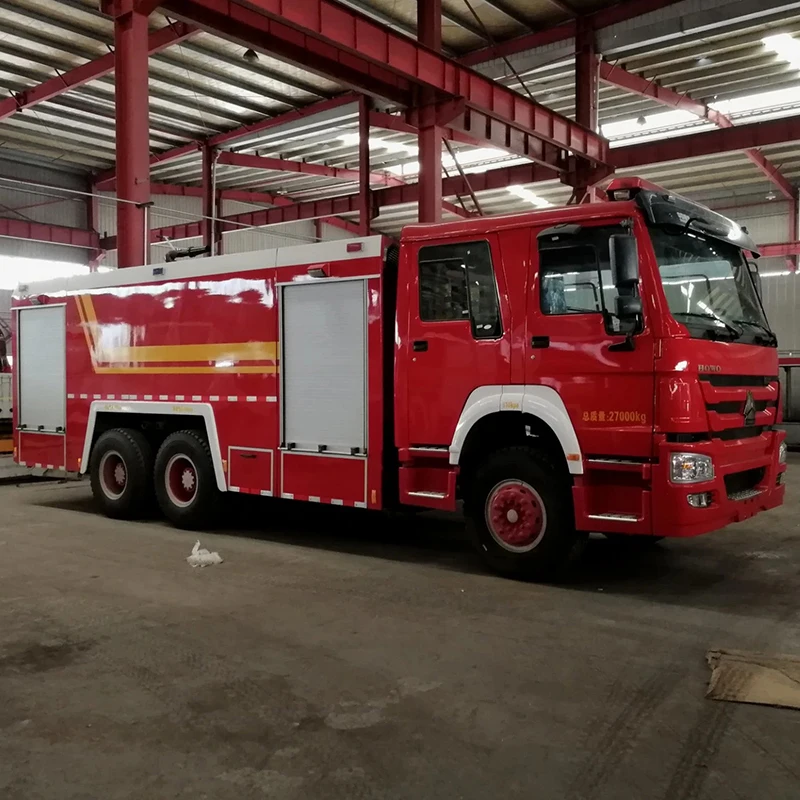 Factory Price Sinotruk Howo 6x4 Water Tower Fire Truck Water Foam Tanker Fire Fighting Truck