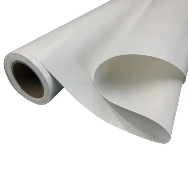 470gsm High glossy polyester spun yarn canvas roll for home inkjet printing