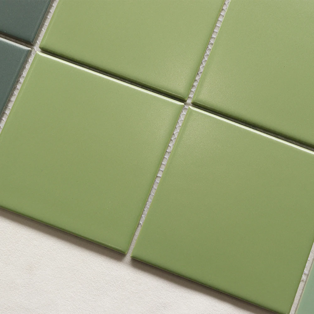 Modern Green Ceramic Mosaic Tiles Square Pattern Wall Pool Tile for Bathroom Interior Walls Durable Porcelain Marble Stone Metal