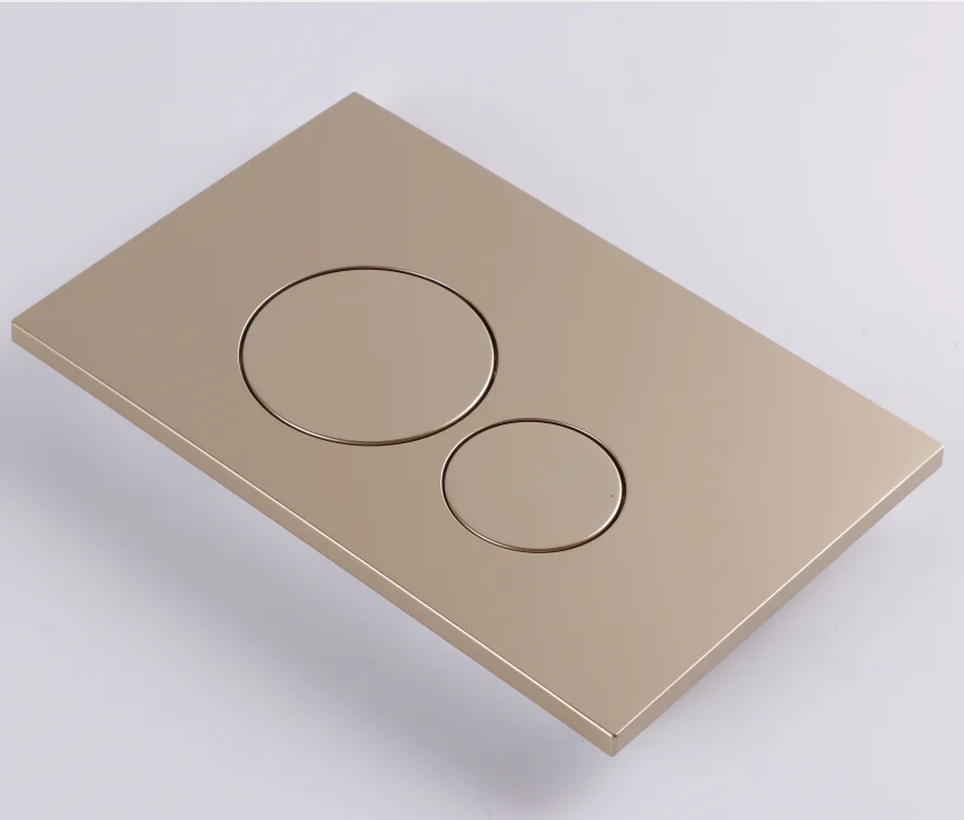 Toilet Dual push Pneumatic concealed water tank flushing panel Button Of Dual flush Valves