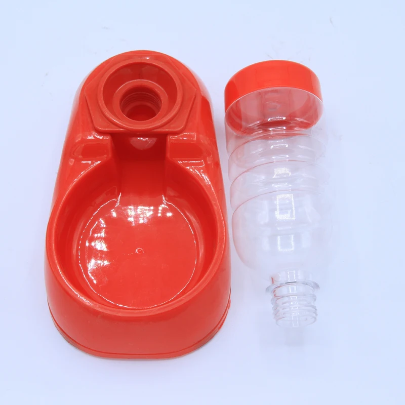 Factory Wholesale High-Grade 400 ml Transparent Automatic Cat Water Dispenser Food Grade Plastic Pet Drinking Bowl for Dogs