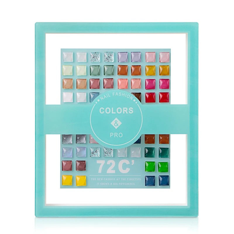 customize new arrival nail tool professional and fashionable nail color chart book 120 grids nail display book OEM 30 pcs