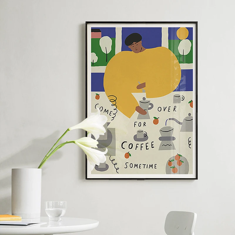 Matisse Simple Abstract Nordic Fashion Wall Art Pictures Canvas painting For Home decor Cuadros Living room Decoration