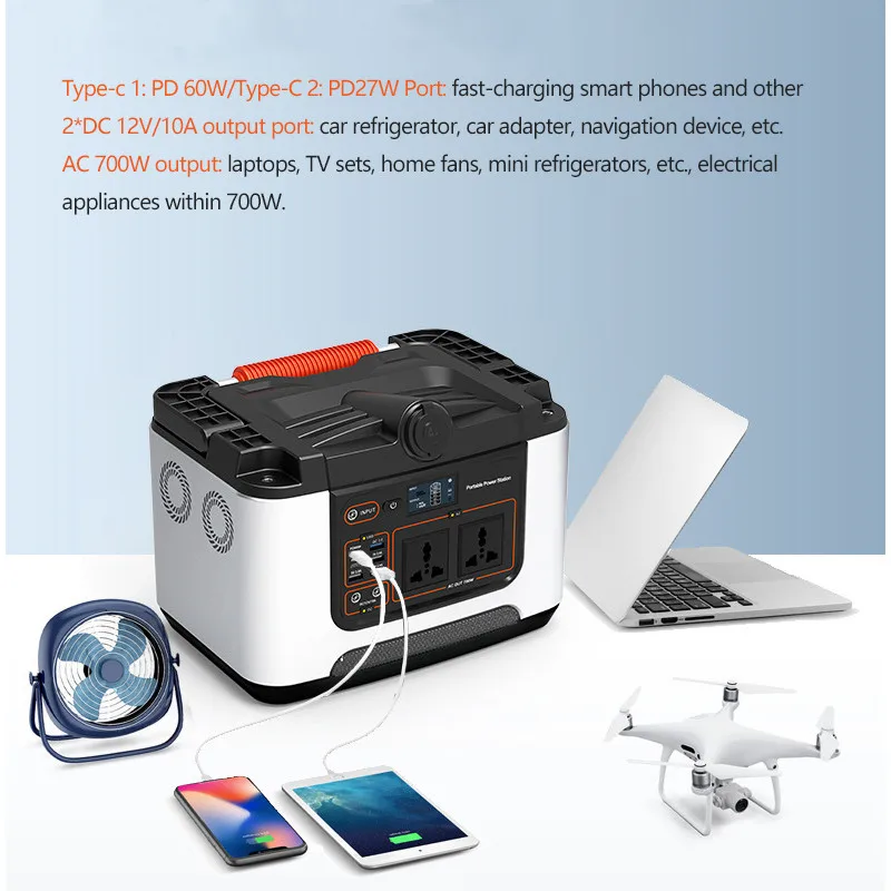 RAAYA Industry Lifepo4 Battery Power Station 400W 700Wh Oem Portable Lithium Power Station