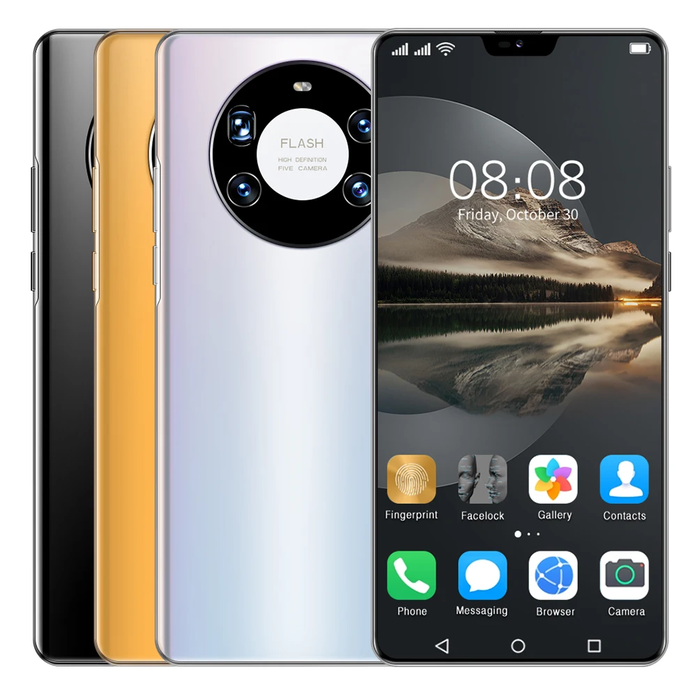  Заводская распродажа Mate 40 Pro мобильный телефон полный дисплей Android 10 0 сотовый Mate40 +