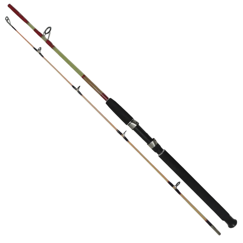 wholesale factory supply cheap solid glass fiber fishing rods 2 section solid fiberglass OEM made in Weihai