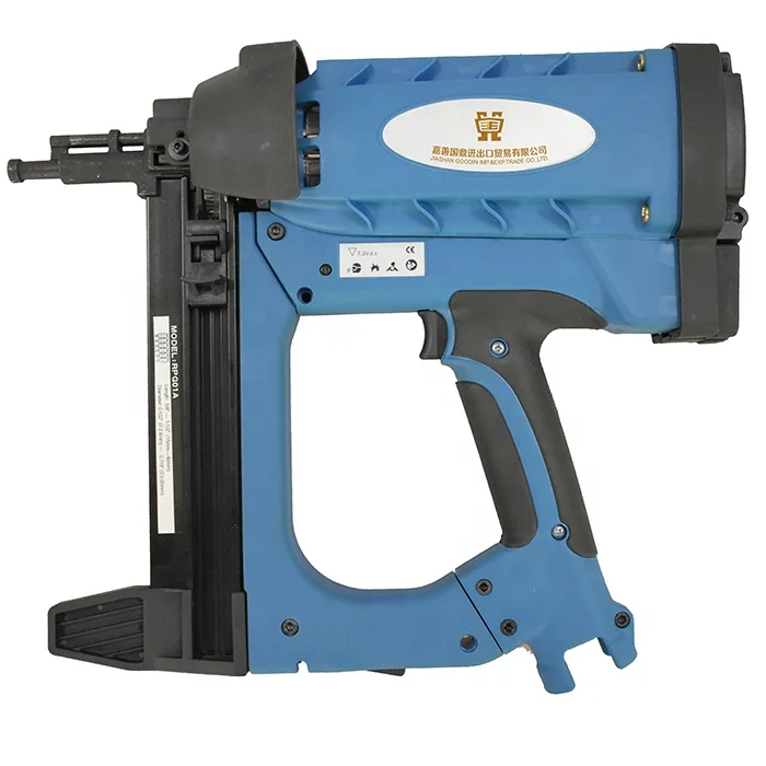 Portable Cordless Non Pneumatic Hot Sale Premium Quality Cordless Concrete Gas Nailer GSR40 Gas Nail Gun For Plastic Holder Collated Strip Nails