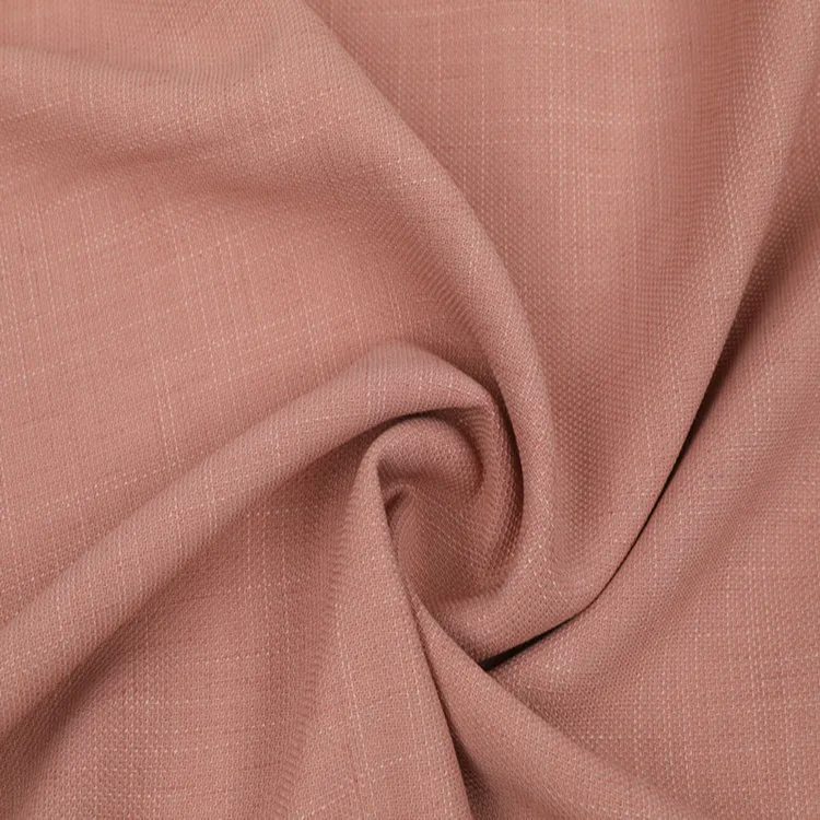 50% polyester 46% viscose 4% spandex copy hemp TR bamboo joint woven Summer stretch fabric 228g for dress,suits,uniform
