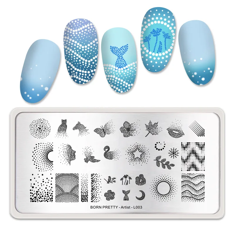 
BORN PRETTY Artist Series Stainless Steel Nail Art Stamp Tools Nail Stamping Plate 