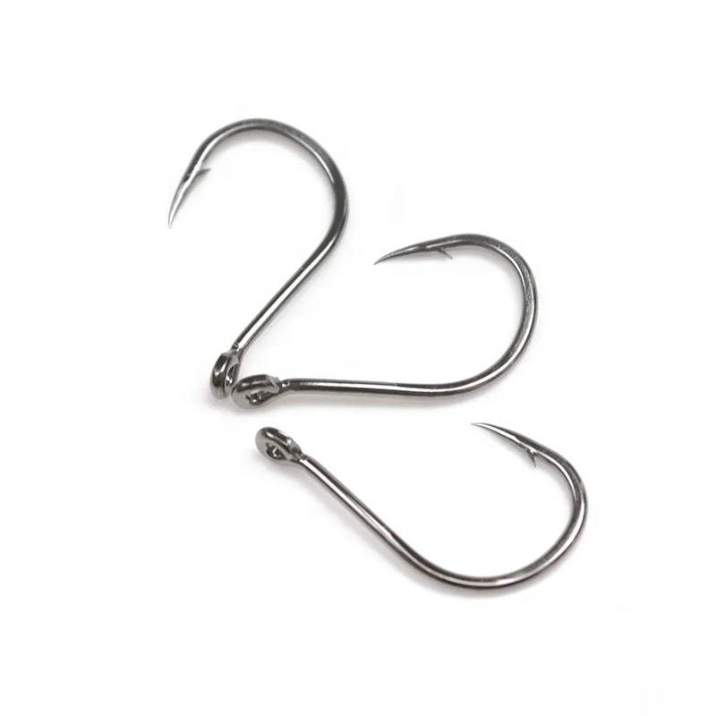High Carbon Steel Fishhook Wholesale Crank Worm Hook Bass Fishing Soft Fish With Barbs For