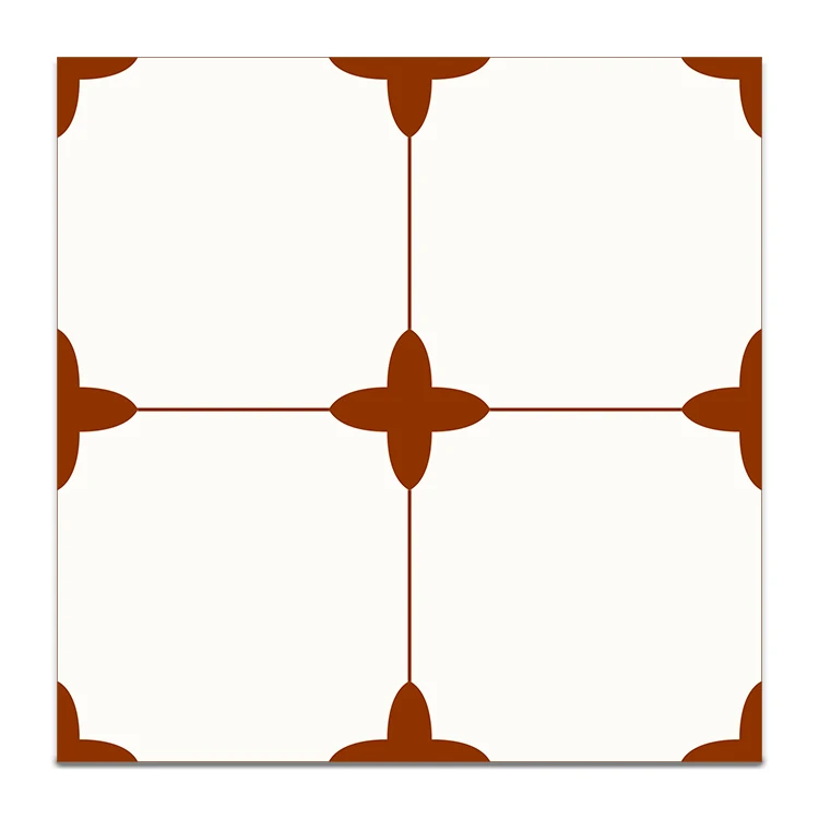 Good price 12x12 40x40 bright red Moroccan ceramic floor tiles bathroom glazed matte ceramic tiles