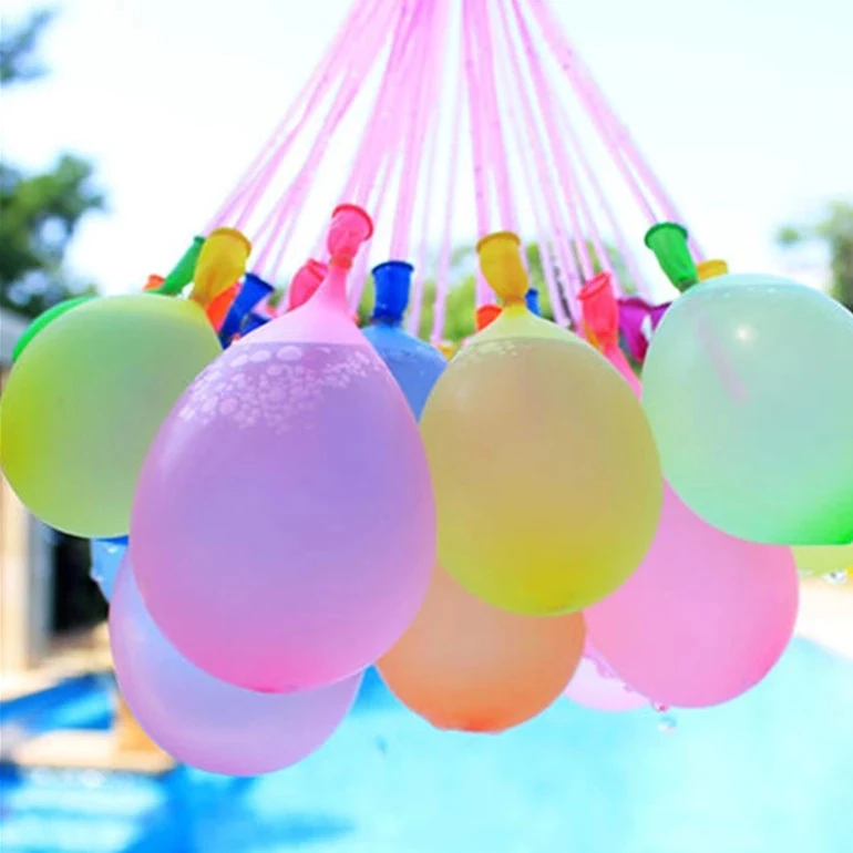Rubber 111 quick fill self sealing boobs water balloons self tie magic water balloon maker summer party bomb water balloons