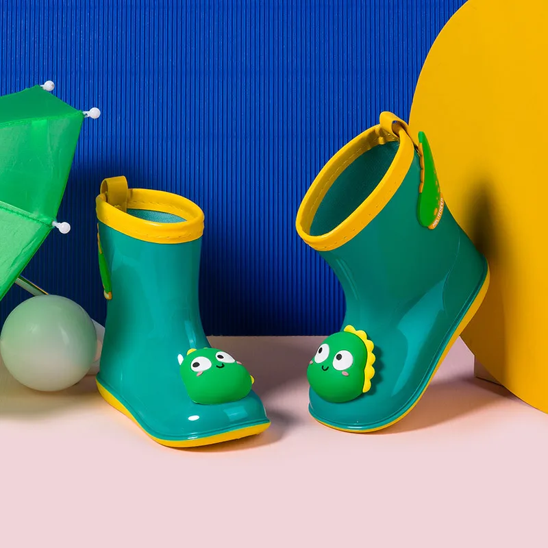 2022 new style 3d cartoon  gum rain boots kids children waterproof girl boy rain water shoes