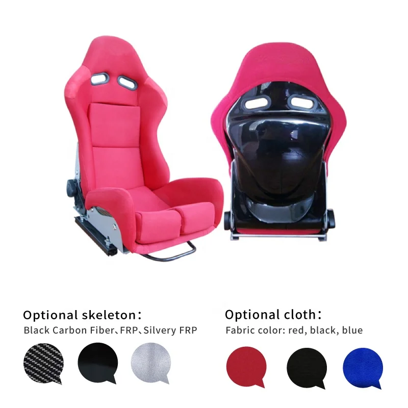 Game Seat Covers Racing Bucket Seat with Adjustable Slide Fit Racing Wheel