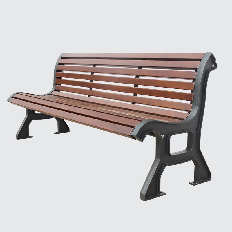 outdoor recycled plastic wood bench seat outside patio cast iron garden bench public leisure park antique wooden bench chair