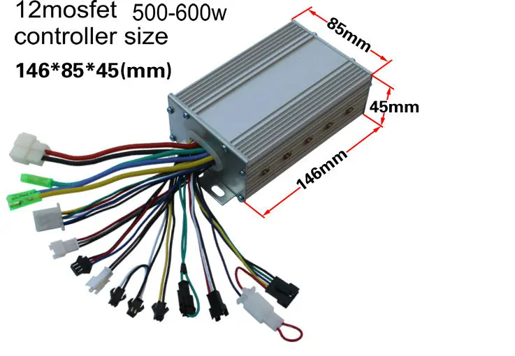 L081 24v36v48v60v400W-1200W BLDC контроллер + белый/цветной экран ЖК-дисплей с дроссельной заслонкой/переключателем электрический скутер MTB E