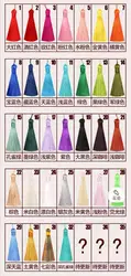 32 Colors Handmade Mix Color Fashion 8cm Colorful Decorative Polyester Tassel Bag Accessories Fringe