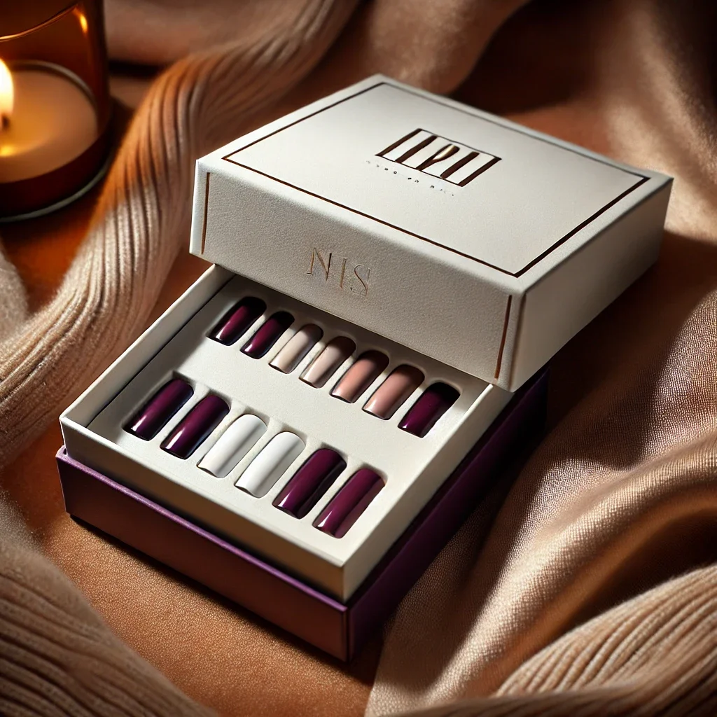 Custom Design Boite Bijoux Caixas De Presente Packaging Cosmetic Gel Polish Fake Nails Packaging Boxes for Beauty Products