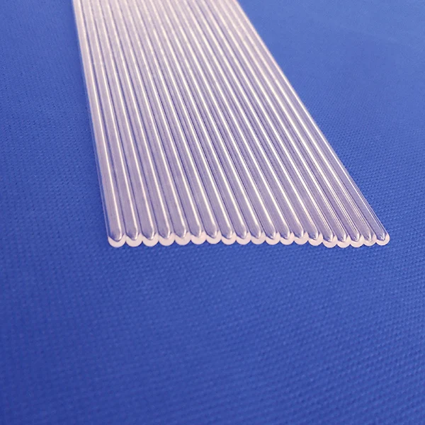 High temperature resistant small diameter transparent quartz tube quartz back cover tube