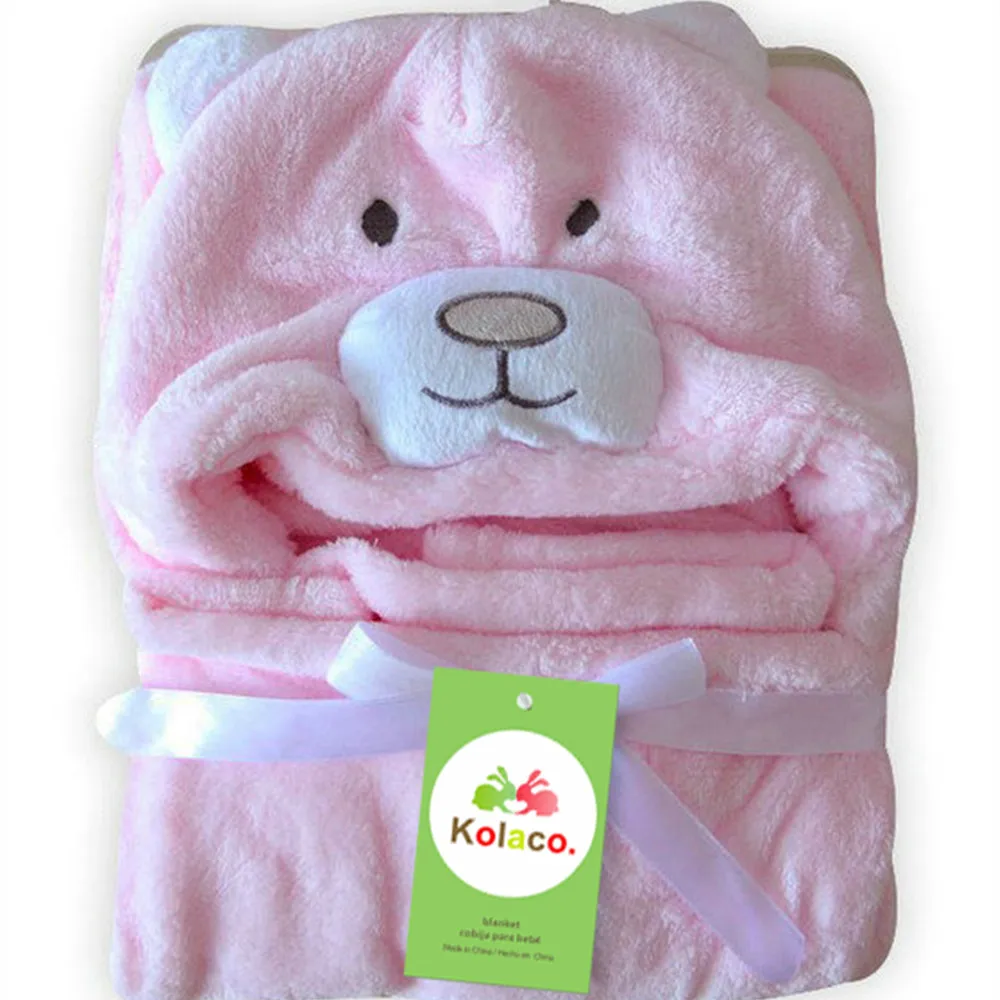 Cotton Flannel 100*70 CM Fleece Baby Receiving Holding Blanket Set Custom Newborn Baby Cloaks Bathing Towel Sleeping Bag