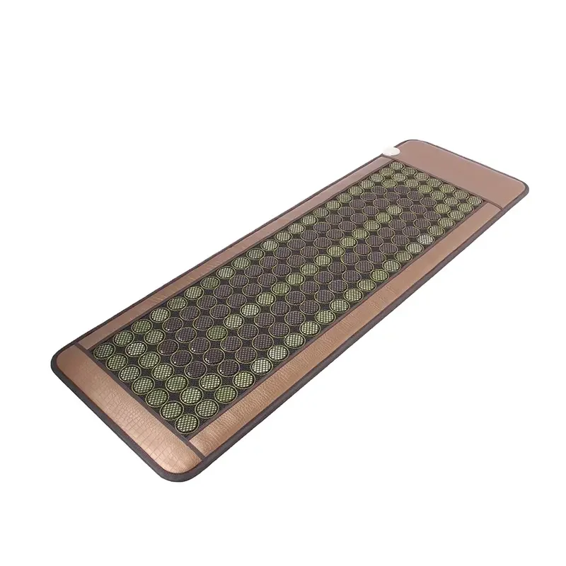 Factory Direct Sale Jade Tourmaline Heating Mattress Thermal Therapy Germanium Jade Stone Massage Mattress for Single Bed