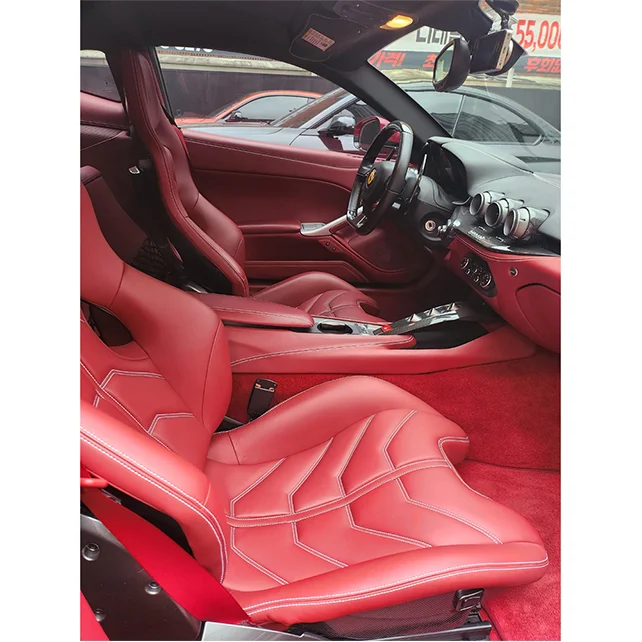 Hot sale of well-maintained red body and red seats supercar F12 Berlinetta short range 29000 km used sports car