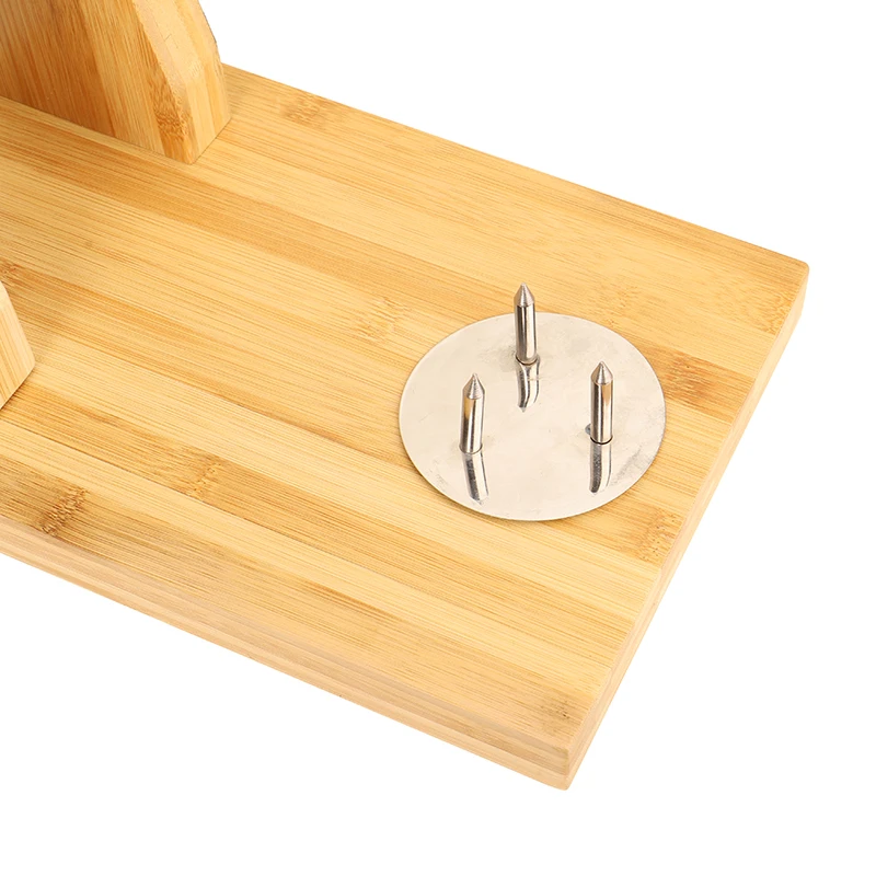 Custom movable eco iron inox bamboo spanish stand Jamon soporte jamonero ham holders