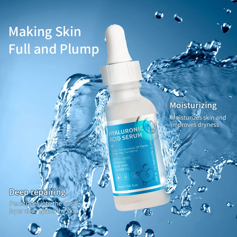 Wholesale 30ml Oem Skin Care Hyaluronic Acid HA Moisturizing Repair Anti-aging Face Serum