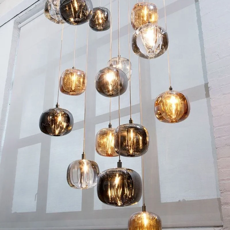 Кели новый дизайн роскошный отель стеклянные люстры светодиодное внутреннее декоративное освещение для виллы дома живая комната подвесной светильник