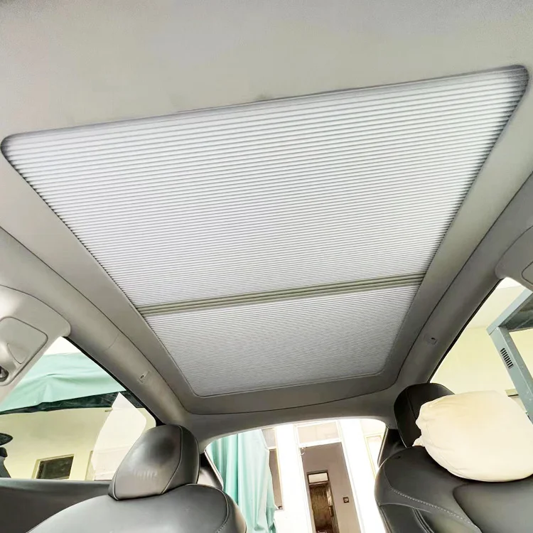 Top Quality Car UV Protection Retractable Sunroof Shade Skylight Sunshade Curtain Special Customized For TESLA MODEL Y 3