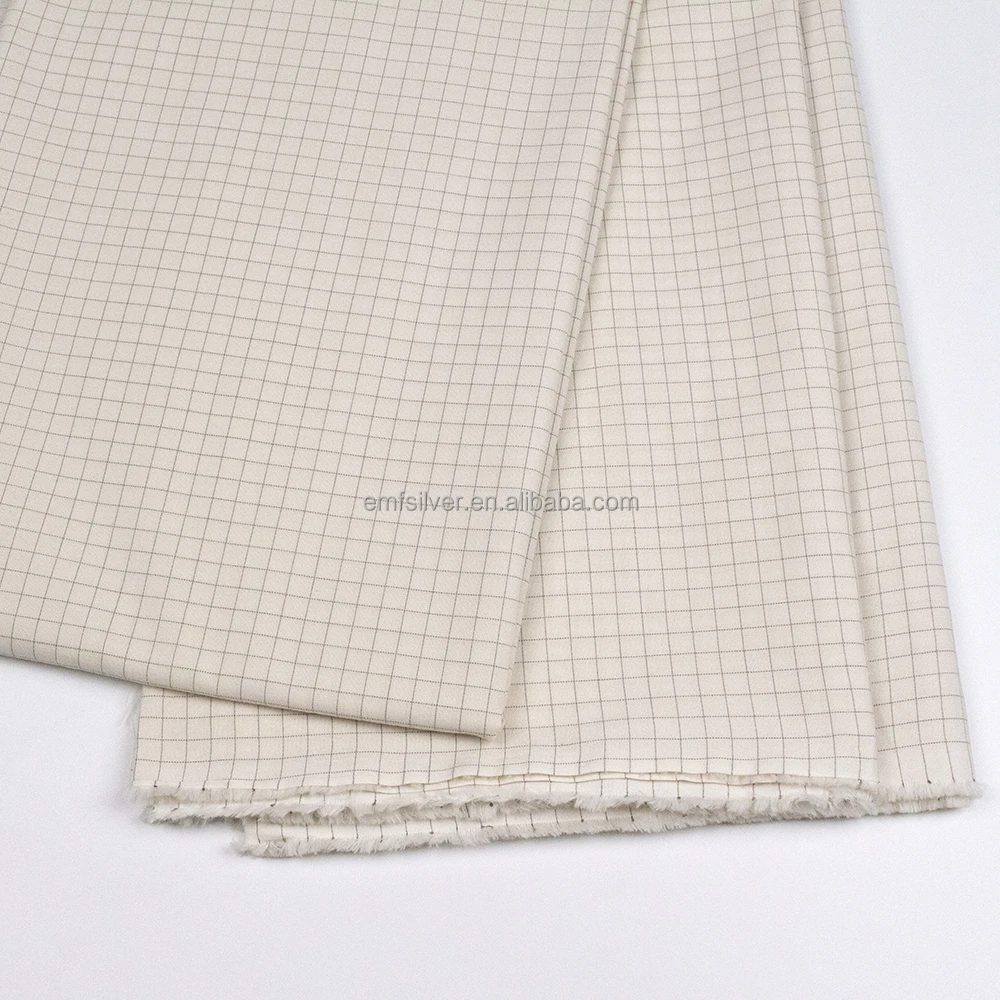 Экранирующая заземляющая ткань EMF Серебряное волокно проводящая для заземляющего листа