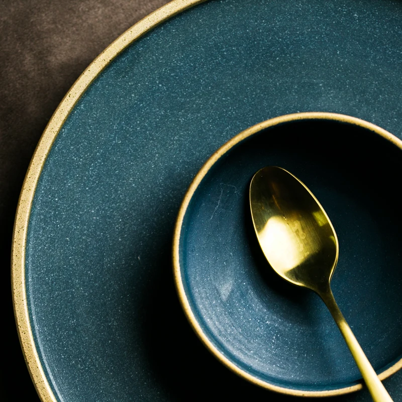 WinWin Ceramic garbo colored glazed stoneware plates sets for restaurants ceramic dinner dinnerware set with CE certificate