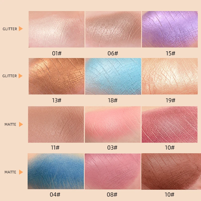 Natural Colors Long Lasting Blendable Highly Pigmented Matte Shimmer Eye Makeup Palette wholesale sales