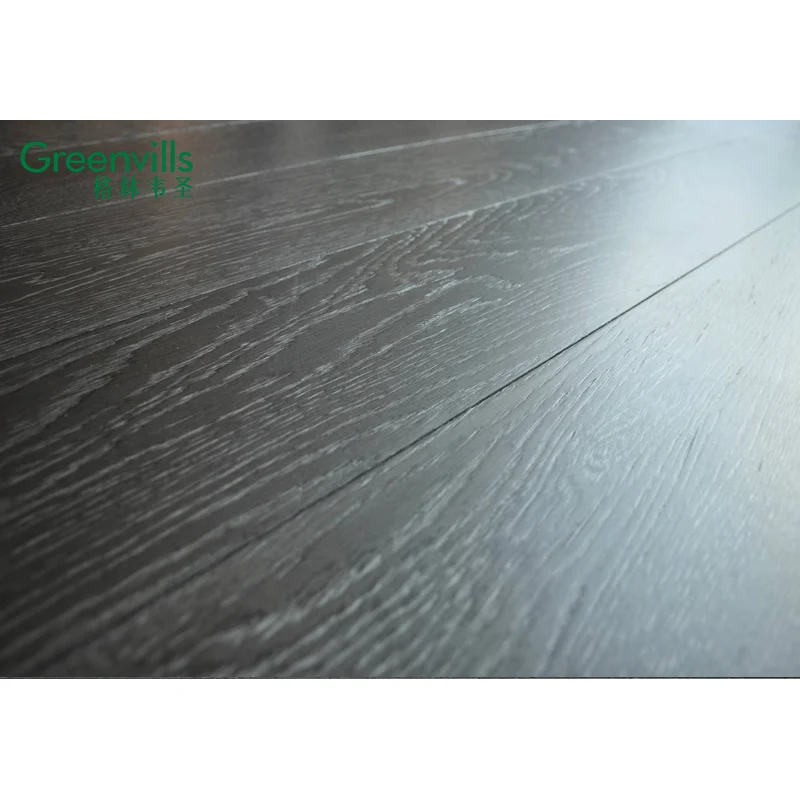 Foshan supplier European white oak engineered wood flooring brushed natural oak solid wood parquet flooring