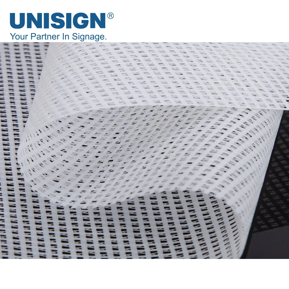 340gsm 10oz Polyester Mesh Banner Material PVC Vinyl Mesh Banner Outdoor with Liner