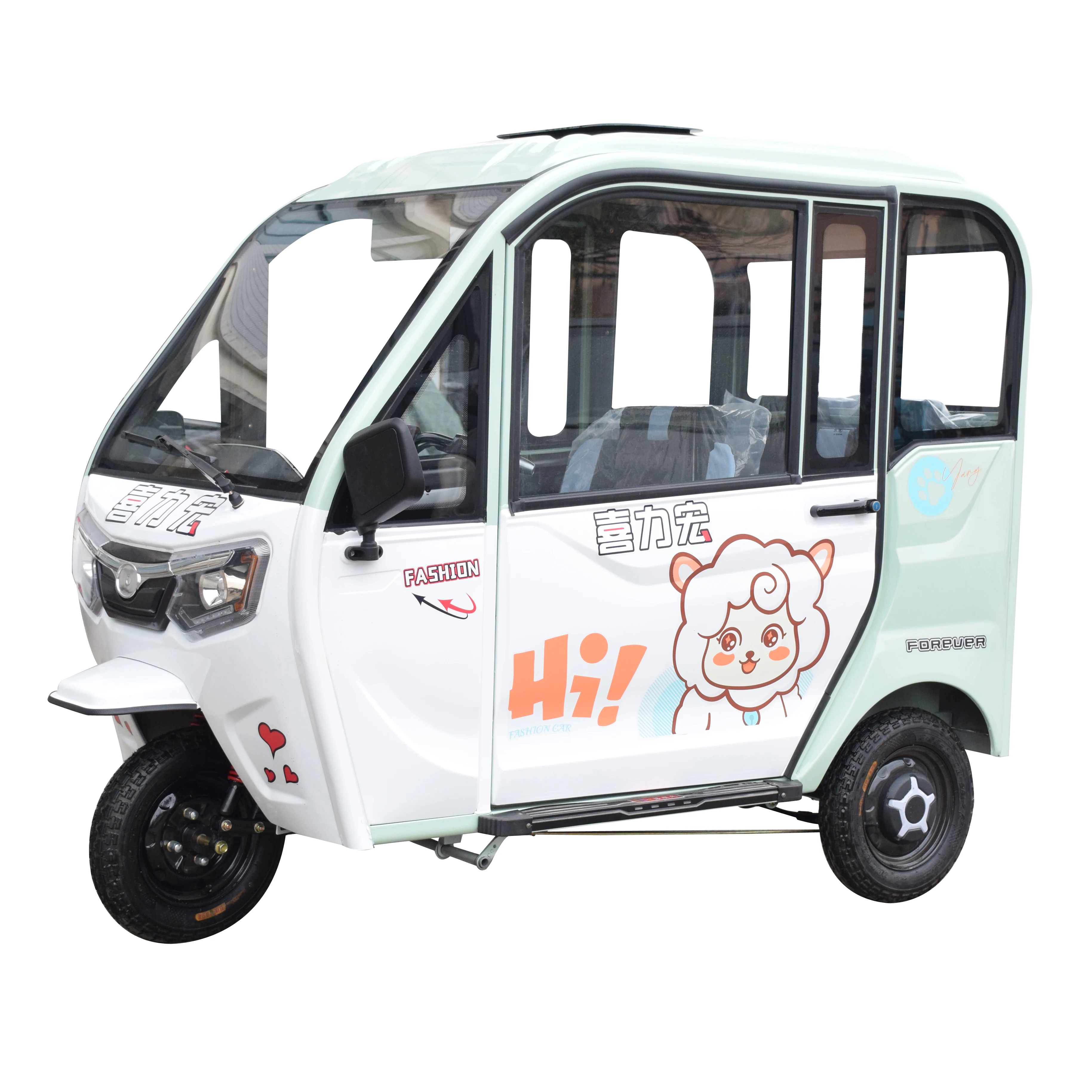 Enclosed passenger electric tricycle 3 wheel electric scooter electric mobility scooter