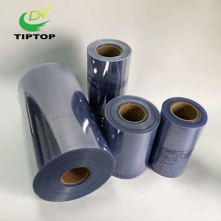 Фармацевтическая жесткая твердая пластиковая прозрачная пвх пленка Tiptop листовые рулоны для блистерной упаковки капсул