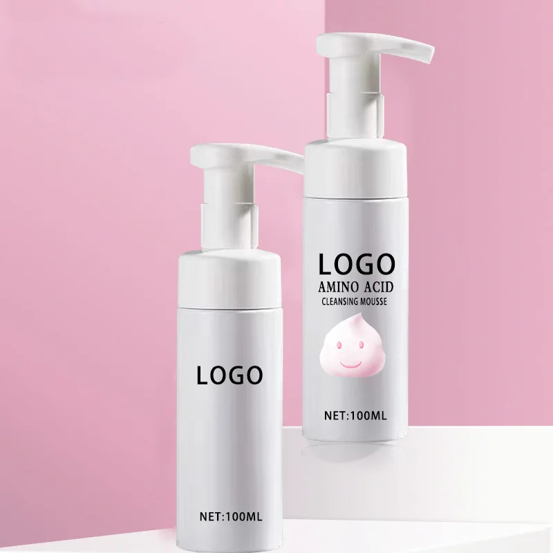 SENKA OEM Private Label Oem Camellia Oil Free Facial Mousse Cleanser Anti Acne Organic Amino Acid Face Wash for All Skin