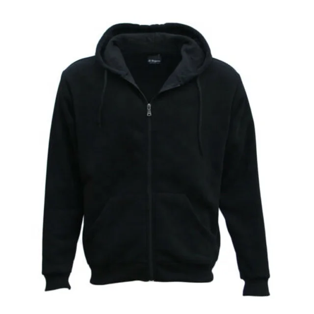 
New Mens Hoodies Zip Up Hooded Fleece Zipper Top Plain Jacket Coat Warm Jumper 