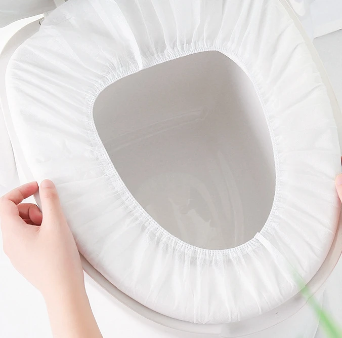 WH722  Disposable Toilet Seat Covers  Disposable for Portable Travel  Non Woven Fabric  Portable Toilet Seat Cover
