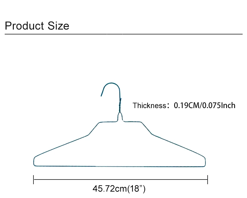 18 inch 14.5G Cheap Metal Hangers Disposable Laundry and dry cleaning establishment use Wire Metal Hanger