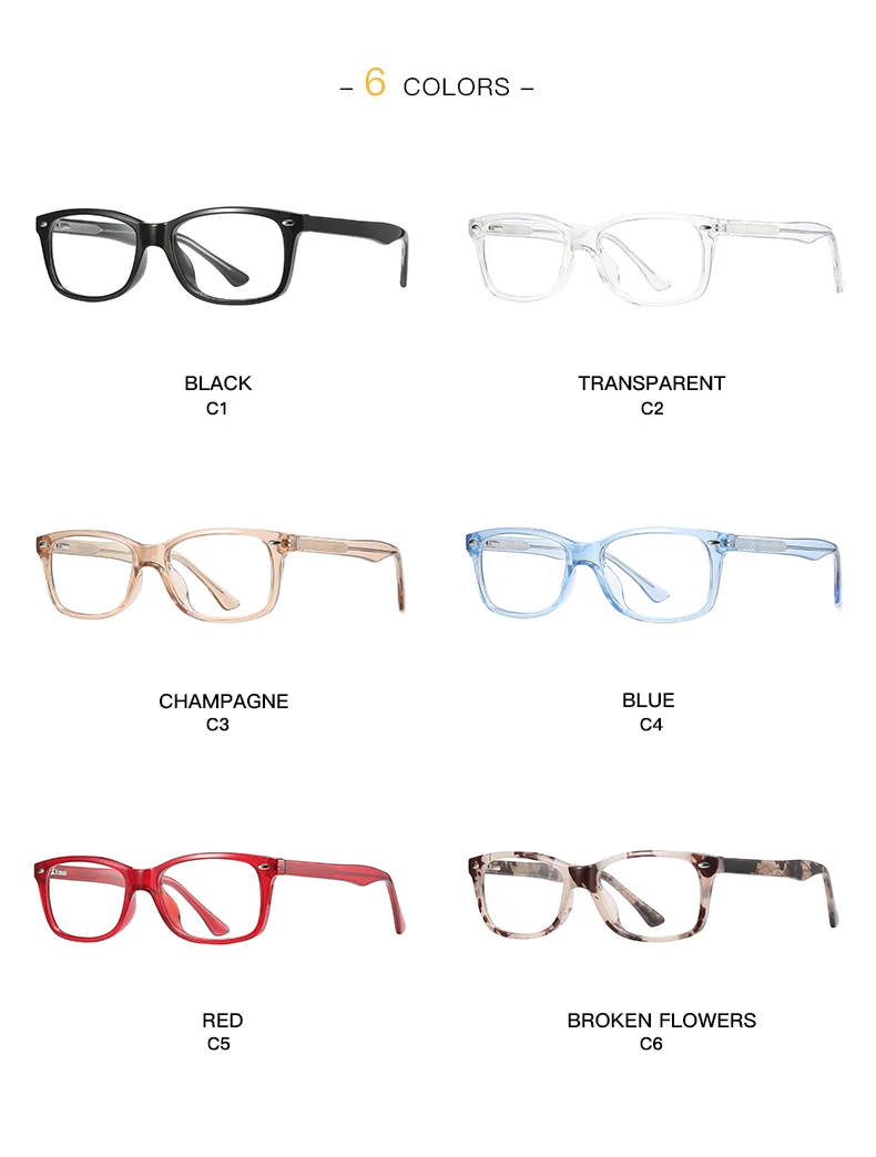 Fashion for Men Women Unisex OEM Blue Light Blocking Glasses Black Eyeglasses Frames Custom Logo