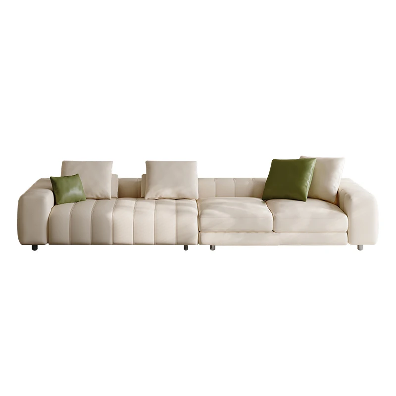 Italian Style Microfiber Leather Sofa Velvet Couch Soft Curved Sofas for Living Room Furniture