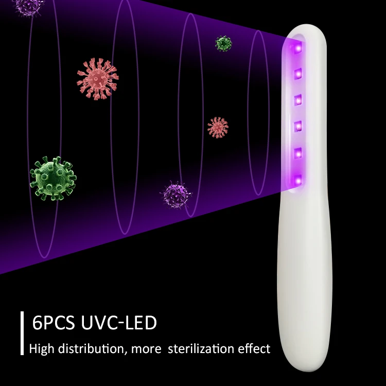 High Sterilization Efficiency Portable Handheld UV-C Wand UV Sterilizer light 2020 Dropshipping Fast shipment UVC Stick