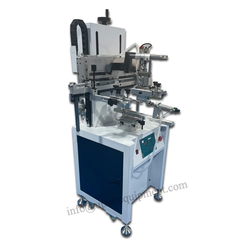 Automatic Vessel Screen Printers Penumatic Tubes Screen Printing Machine Price Round Serigraph Machine Manufacture with video