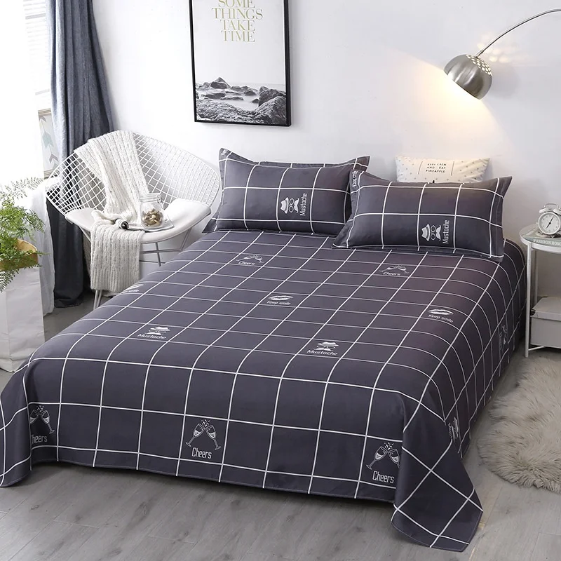 Bedding Set Wholesale Bed Sheet Set China Manufacture Stock Polyester Children Woven Simple 100% Polyester 40 Wearable 2 Pcs