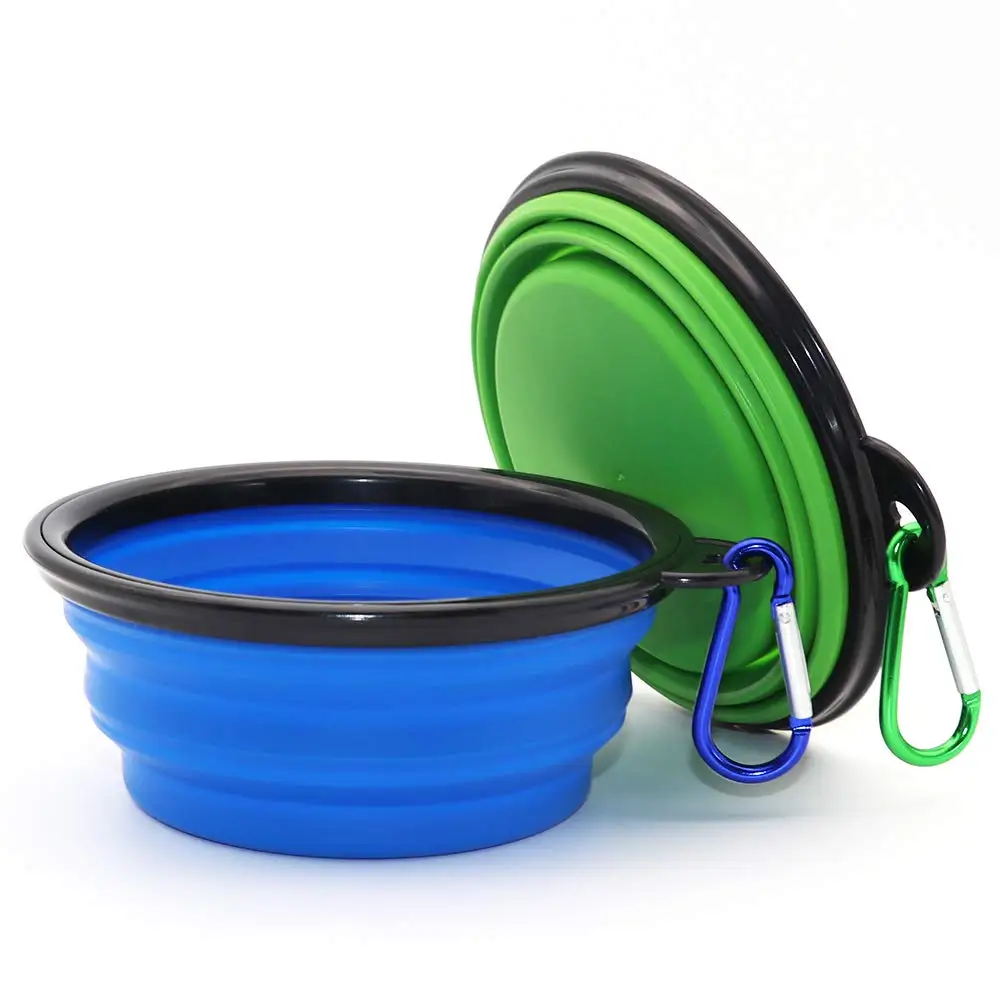 Pet accessories Collapsible Portable Pet Food Water Feeder Outdoor Travel Walking Dog Cat Drinking Bowl