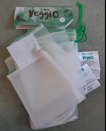 Нейлоновый полиэстеровый сетчатый мешок, многоразовые продуктовые пакеты для сохранения свежести овощей