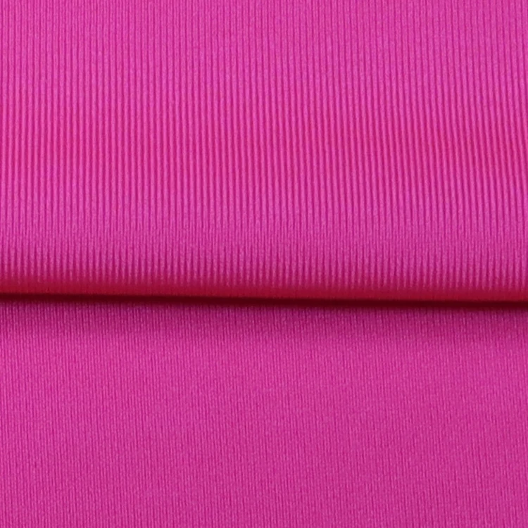 84% Polyester 16% Spandex Lycra Fabric 200 GSM Eco Friendly Semi Glossy 40 D 152 cm 4 Way Stretch Yoga Sport Wear Fabric
